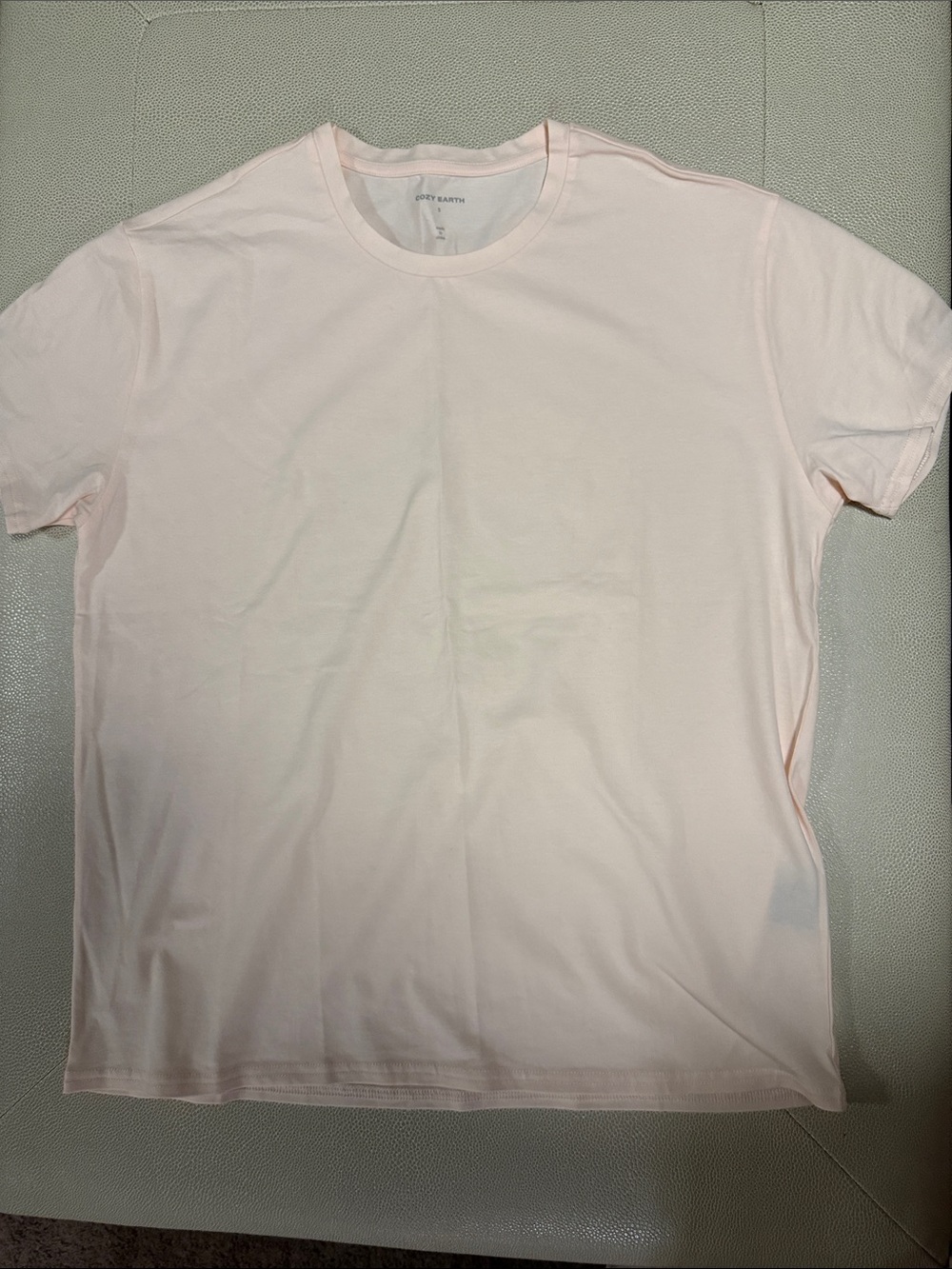 Women’s Short Sleeve Crewneck Tee in Pale Pink